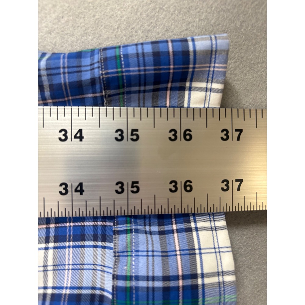 Ralph Lauren Performance Mens 4XLT Blue Plaid Stretch Button Down Shirt New - Picture 13 of 14